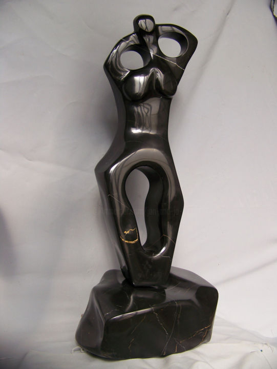 Escultura titulada "Love's Last Look (E…" por Jan And Jo Moore, Obra de arte original, Piedra