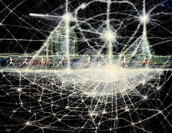 empreintes-d-etoiles-n-8-peinture-d-ibara-acrylique-sur-toile-format-146cm-sur-114cm.jpg 绘画, 44.9x57.5 in