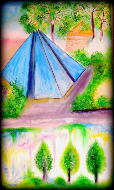 Passerelle des arts 绘画, 23.6x13.8 in