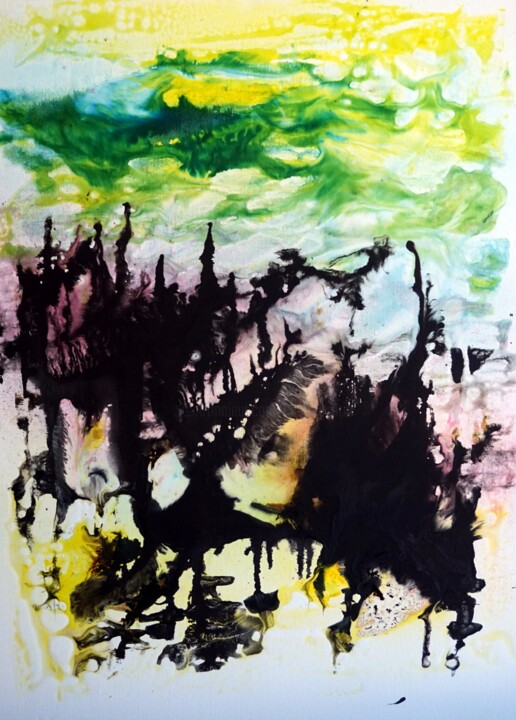 la-foret-des-songes 绘画, 27.6x19.7 in