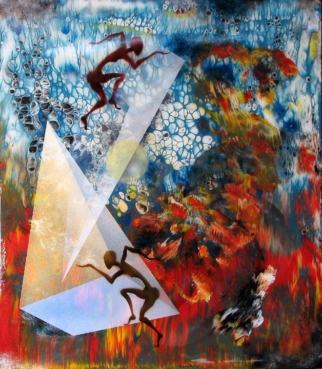 Painting titled "As the Egyptian2" by Wowk, Original Artwork