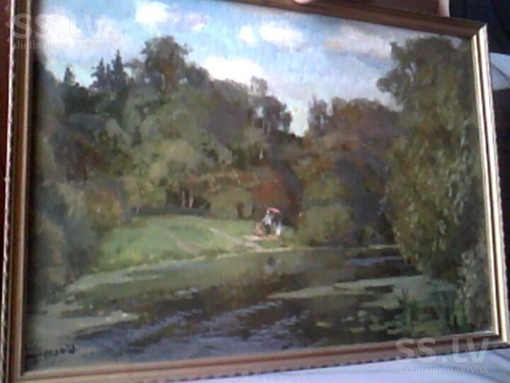 Painting titled "home-stuff-canvas-a…" by Garik, Original Artwork, Oil