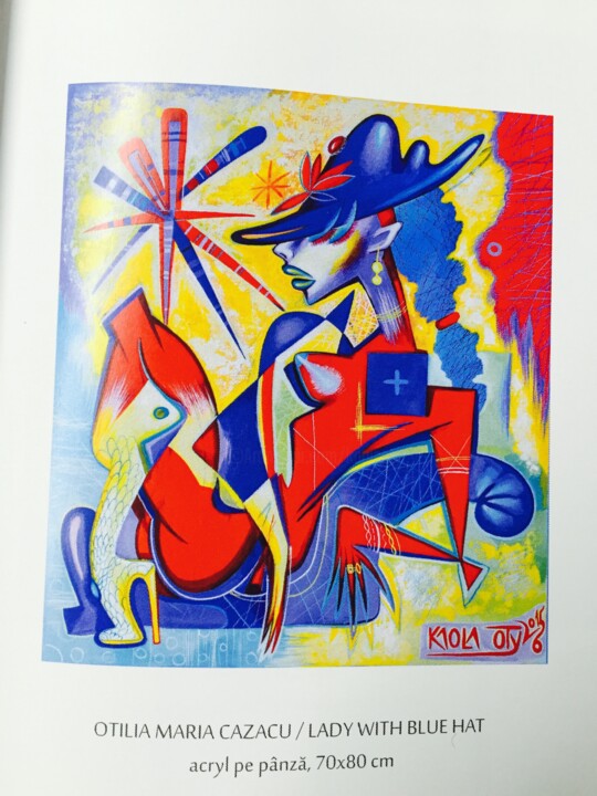 Pintura titulada "Violet heat" por Kaola Oty, Obra de arte original