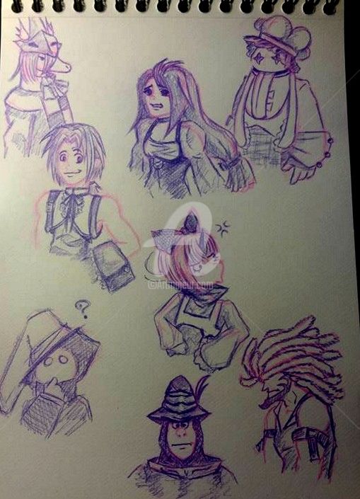 Drawing titled "final fantasy 7 Car…" by Coco Kupo, Original Artwork, Pencil