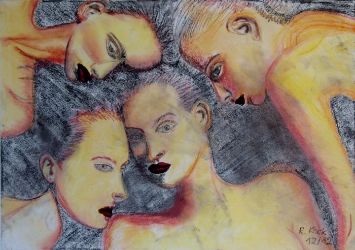 Be-sinnen 绘画, 19.7x27.6 in