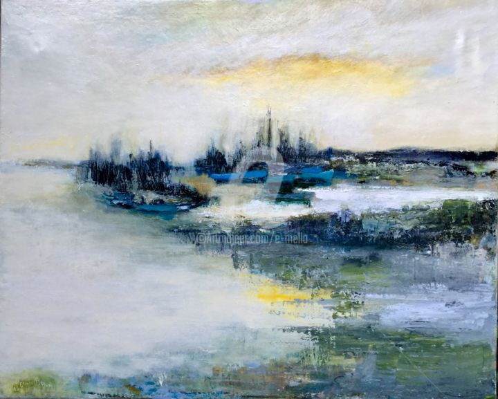"Au bord du lac" (2) 100X80