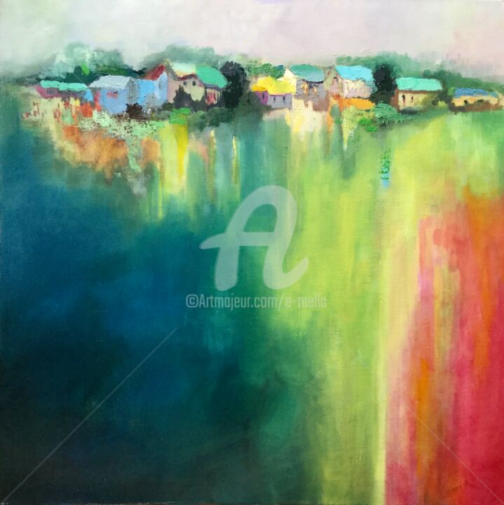 "Les petites cabanes" 80X80