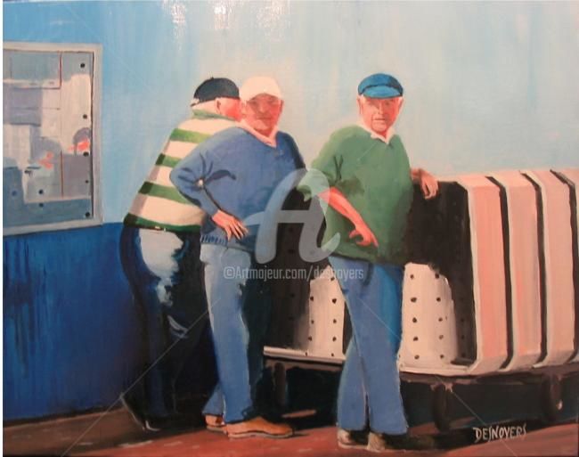 Peinture intitulée "LES ANCIENS I" par Desnoyers, Œuvre d'art originale, Acrylique