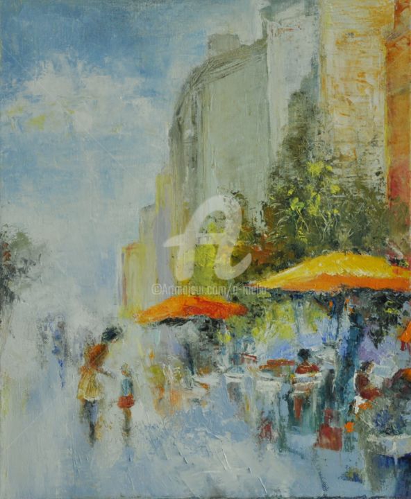 "Un instant de soleil" 38X46