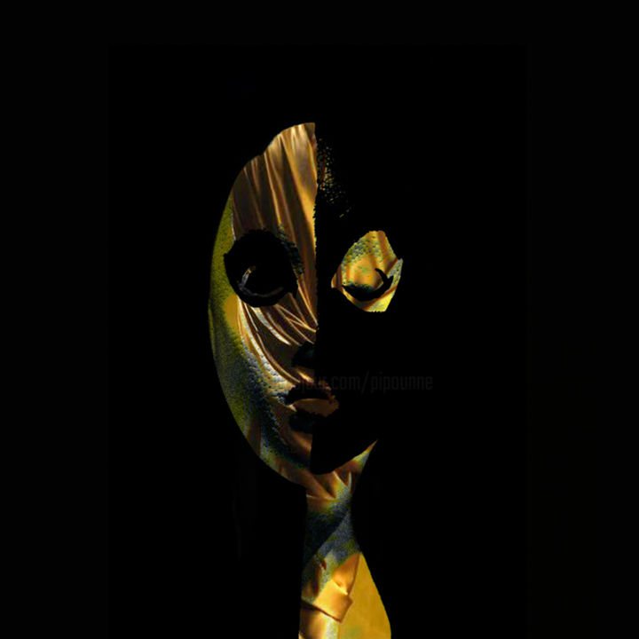 绘画 标题为“tete2-aplat-web.jpg” 由Pierre Olié, 原创艺术品