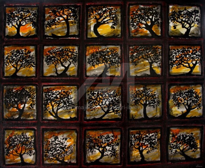 esprit-de-l-arbre-n-19-peinture-d-ibara-acrylique-sur-toile-format-60cm-sur-70cm-encadre-001.jpg 绘画, 23.6x27.6 in