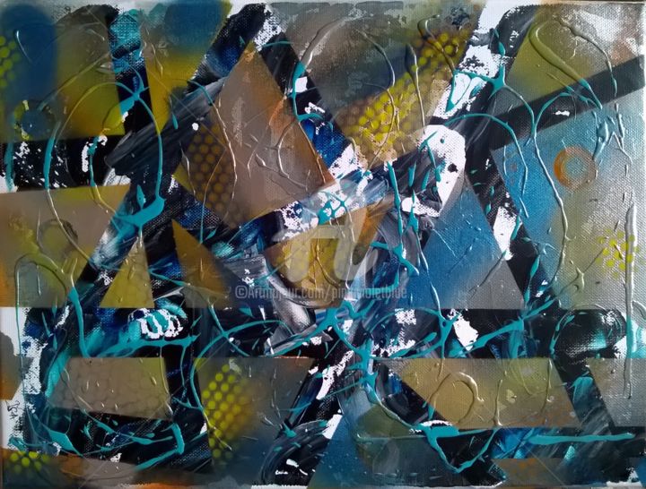 Triangulation 绘画, 11.8x15.8 in