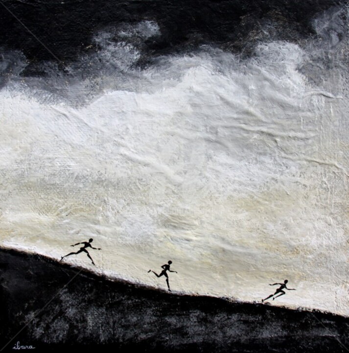 les-evades-d-alcatraz-peinture-d-ibara-acrylique-sur-toile-format-30cm-sur-30cm.jpg 绘画, 11.8x11.8 in