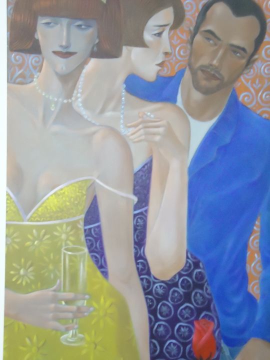 Painting titled "NOTURNOS" by Eugenio Paxelly, Original Artwork, Acrylic