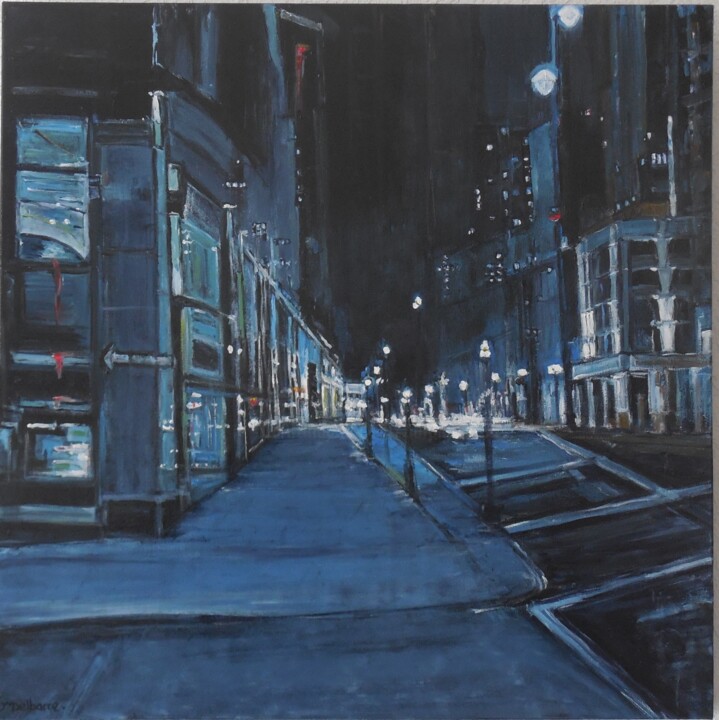New-York-blue 绘画, 31.5x31.5 in