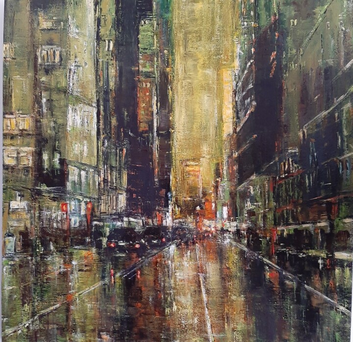 New-York-vert 绘画, 31.5x31.5 in