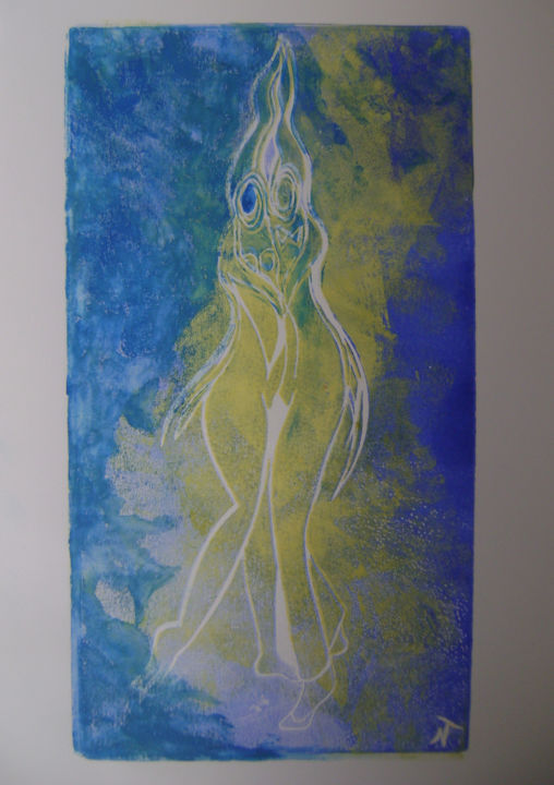 "Tango vert" 印花与版画, 11.7x8.3 in