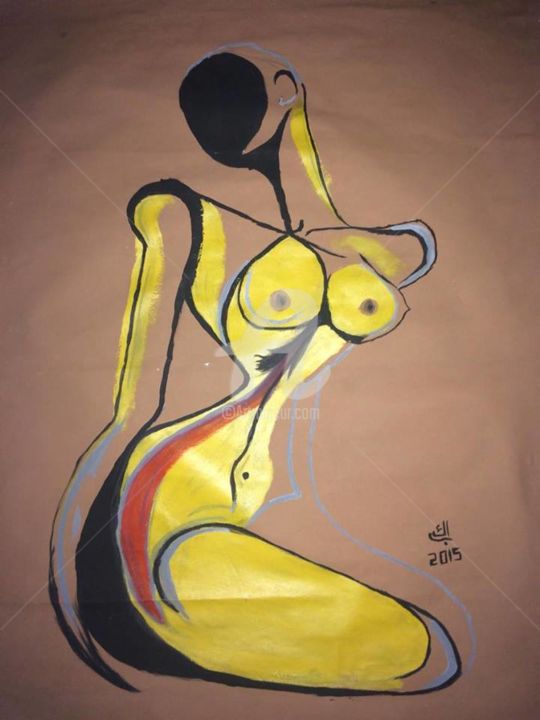 Painting titled "afrika" by Behouri Kehila Photography, Original Artwork, Acrylic