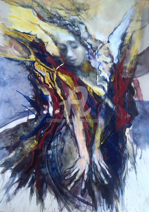 Presence 绘画, 27.6x19.7 in