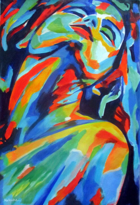 "Sensation" 绘画, 28.4x18.9 in