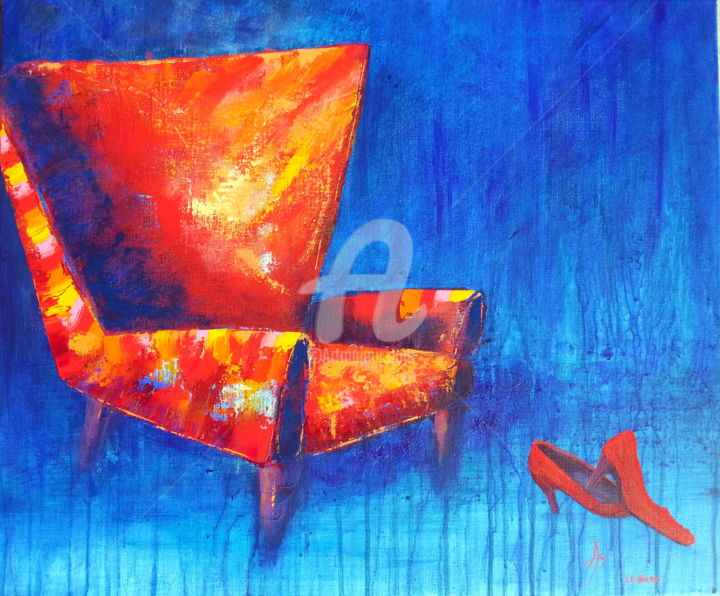 Peinture intitulée "PRENDS MOI DANS TES…" par Annaïg Le Bihan, Œuvre d'art originale, Huile Monté sur Châssis en bois