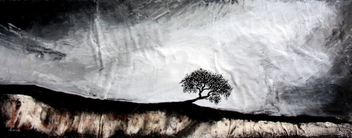 esprit-de-l-arbre-n-31-peinture-d-ibara-acrylique-sur-toile-format-20cm-sur-50cm.jpg 绘画, 7.9x19.7 in