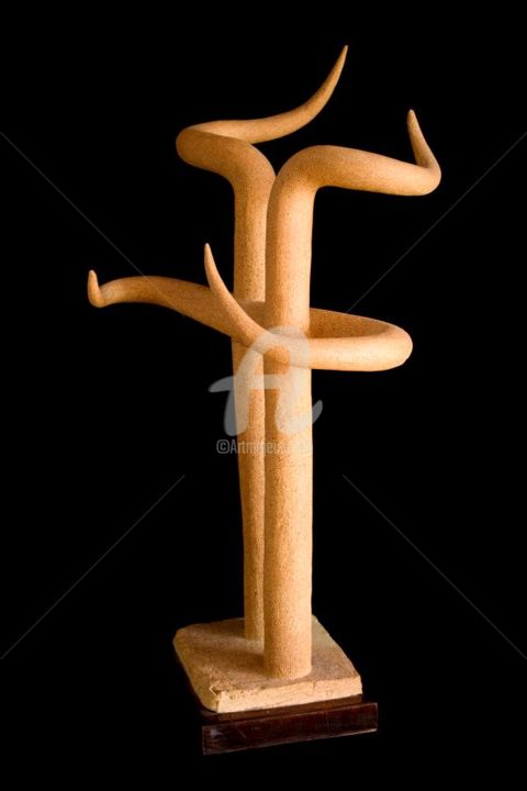 Sculptuur getiteld "Cruce de caminos" door A Pemán, Origineel Kunstwerk, Keramiek