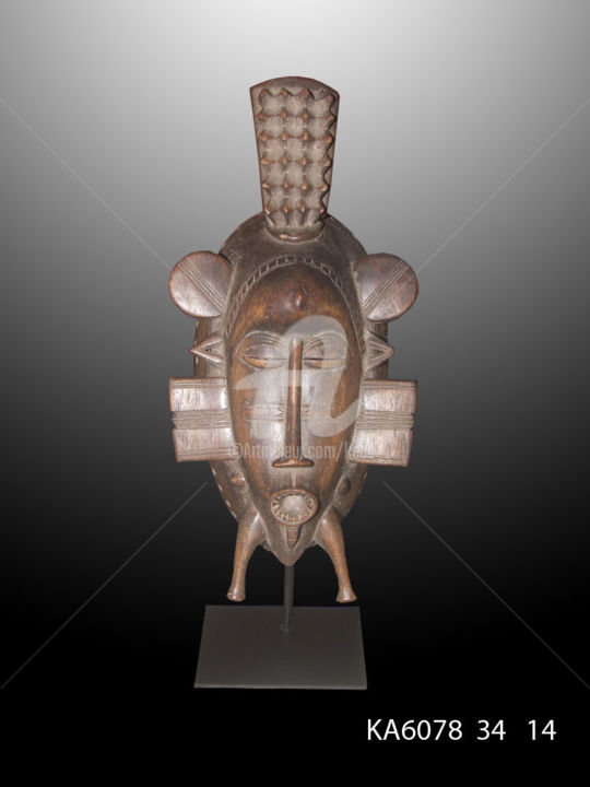 Masque Sénoufo art tribal Art Premier 雕塑, 11.8x5.5 in