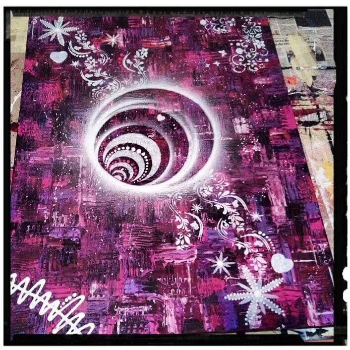 Painting titled "" Spirituel "" by Mille Éclats De Couleurs, Original Artwork, Acrylic