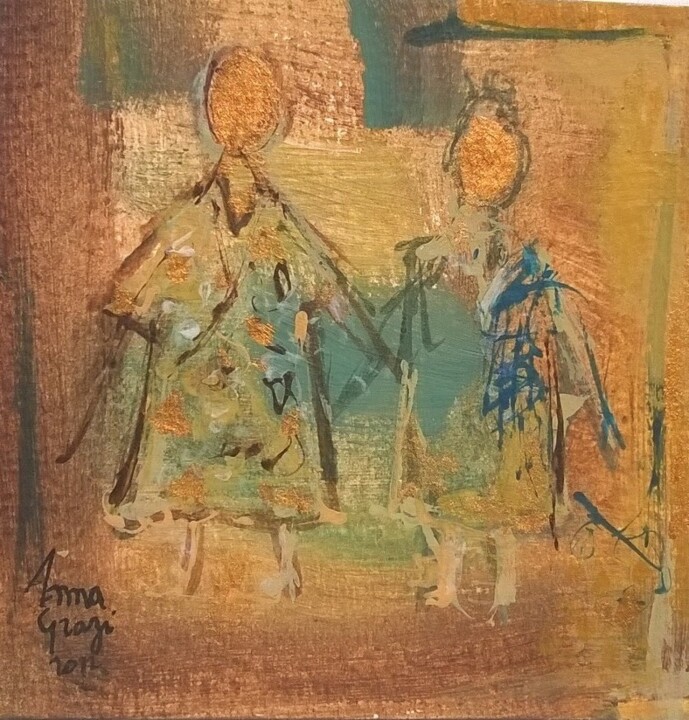绘画,  4.3x4.3 in 