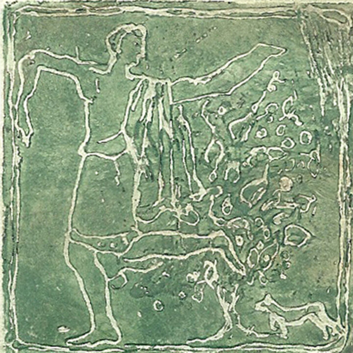 Gravures & estampes intitulée "Man asTree of the f…" par Mandy Sand, Œuvre d'art originale, Eau-forte