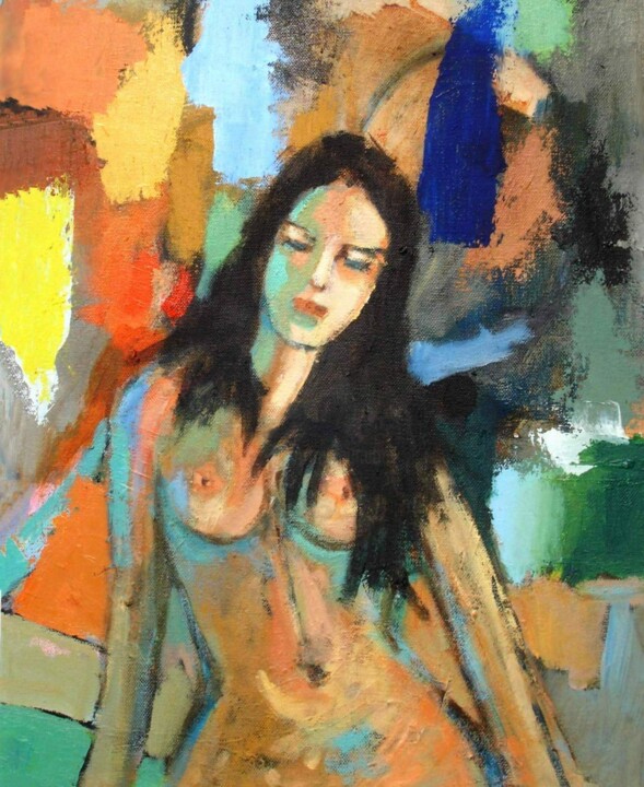 Peinture intitulée "MALY - PATCHWORK NO…" par Marcel Clerc, Œuvre d'art originale