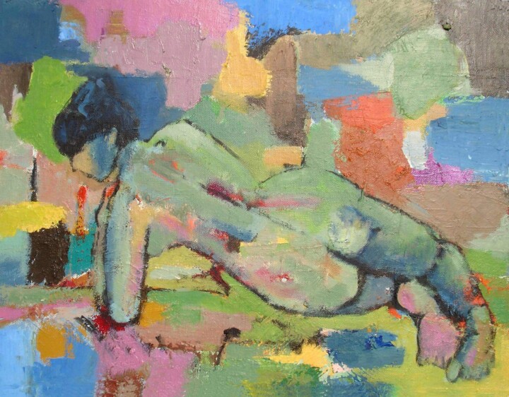 Peinture intitulée "MALY - PATCHWORK NO…" par Marcel Clerc, Œuvre d'art originale