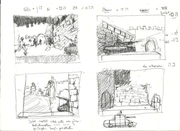 Drawing titled "Preparatory sketches" by Mandy Sand, Original Artwork, Chalk