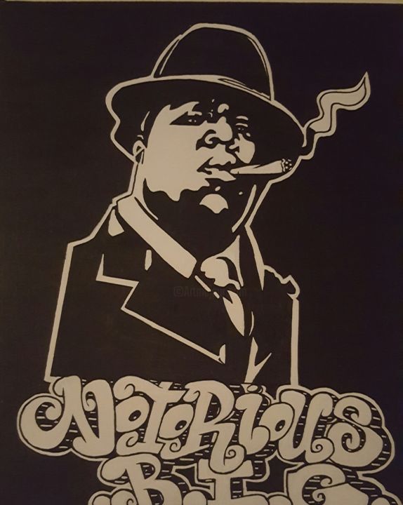 Contemporary Art - Painting - Notorious big - Flow
