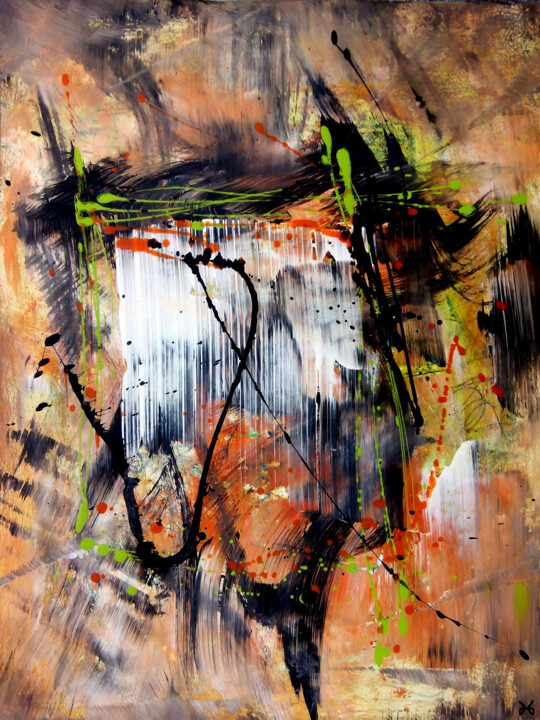 Peinture intitulée "Perception - Abstra…" par Davidian Gotis Abstraction Abstraite, Œuvre d'art originale, Acrylique