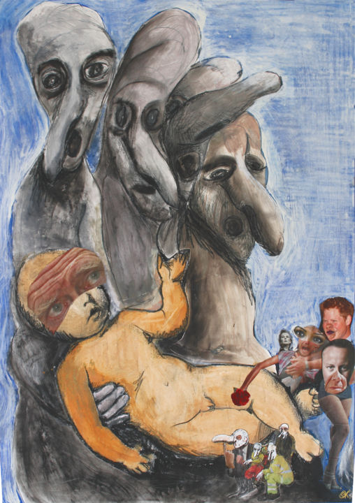图画 标题为“JUNIOR 2013” 由Kinia Kik (Kinga Chrzaszczewska, 原创艺术品