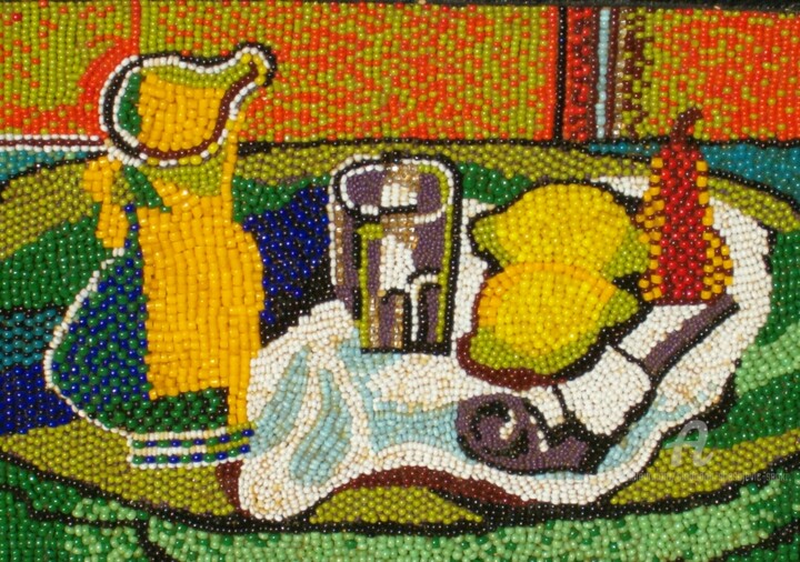 Z.Braque mosaique 雕塑, 4.7x6.3 in