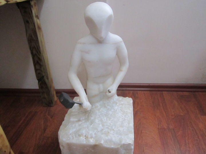 Sculpture titled "013.jpg" by Heykeltraş, Original Artwork, Stone