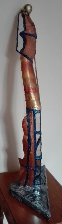" L'estuaire " 雕塑, 23.6x3 in