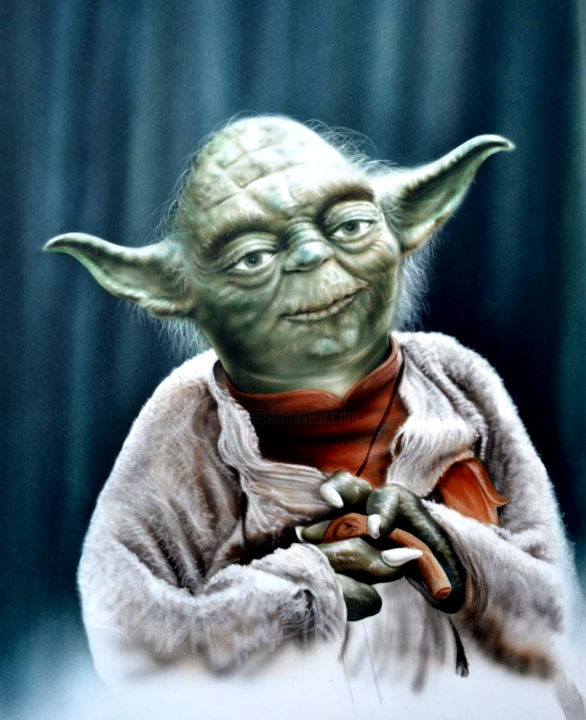 yoda.jpg Painting, 25.6x19.7 in