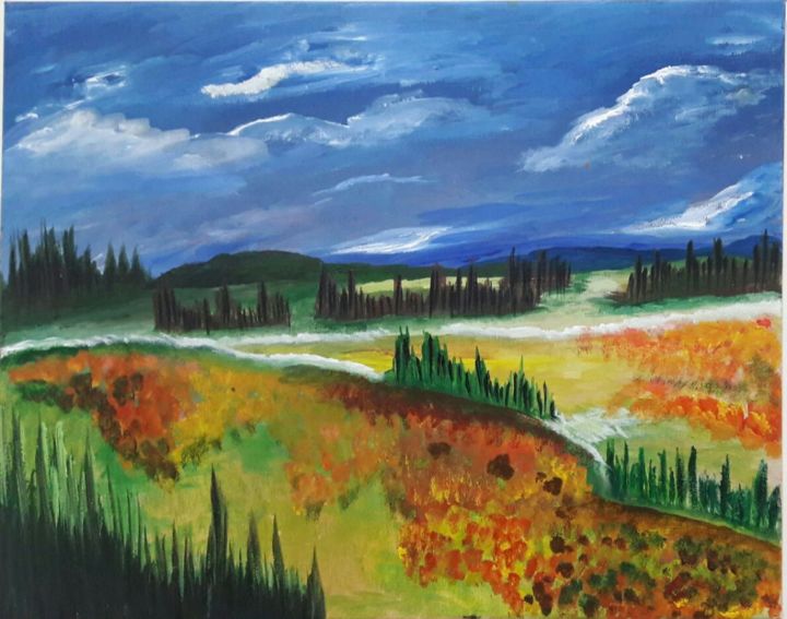 Painting titled "20160812-114908.jpg" by Warda Irfan, Original Artwork, Acrylic
