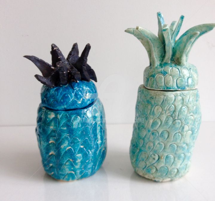 Ananas porcelaine 조형물, 8.7x4.7 in