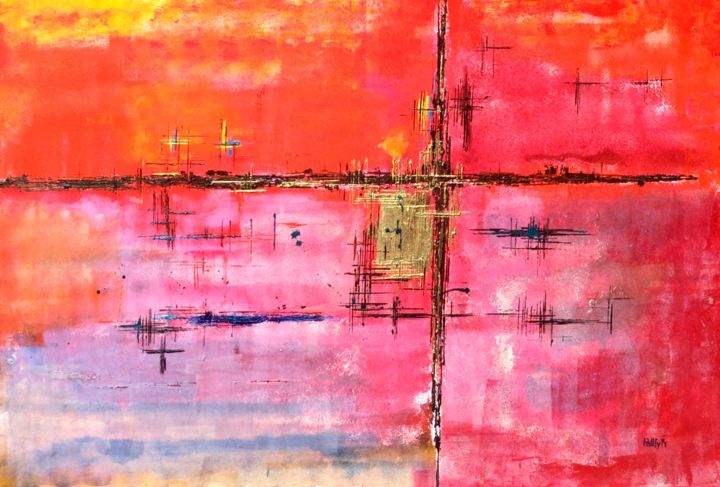 Картина под названием "patori" - Pallfy, Подлинное произведение искусства, Акрил