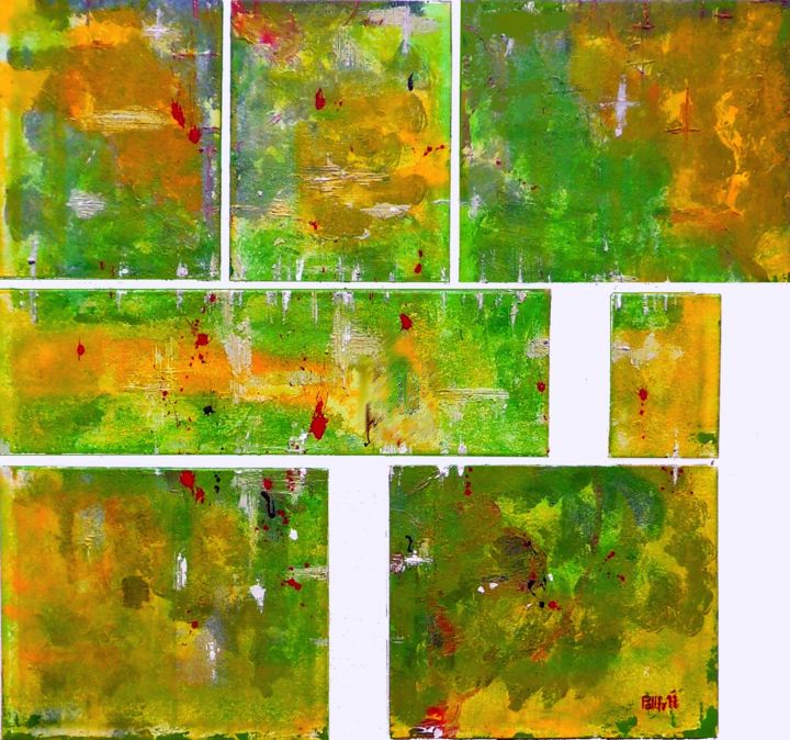 Картина под названием "fovicamo" - Pallfy, Подлинное произведение искусства, Акрил Установлен на Деревянная рама для носилок