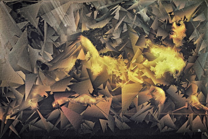 Digital Arts titled "Reine de Glace" by J.H.M, Original Artwork, 2D Digital Work