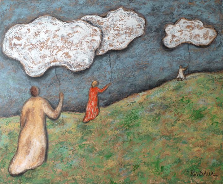Procession de nuages 绘画, 31.9x39.4 in