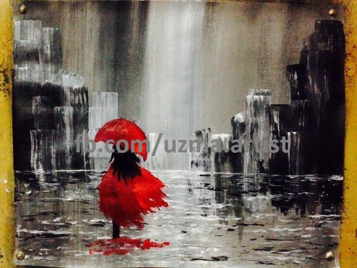 Painting titled "Painting" by Uzma Nasir, Original Artwork, Acrylic
