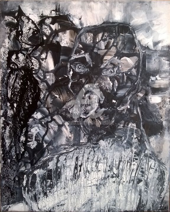 La tentation 绘画, 19.7x15.8 in