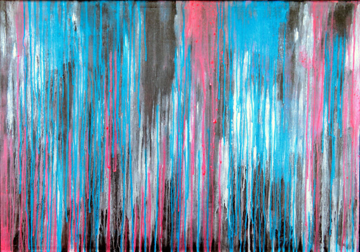 Painting titled "The Emotional Creat…" by Carla Sá Fernandes, Original Artwork, Acrylic Mounted on Wood Stretcher frame